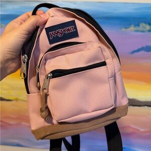 Jansport Light Pink and Tan Mini Backpack